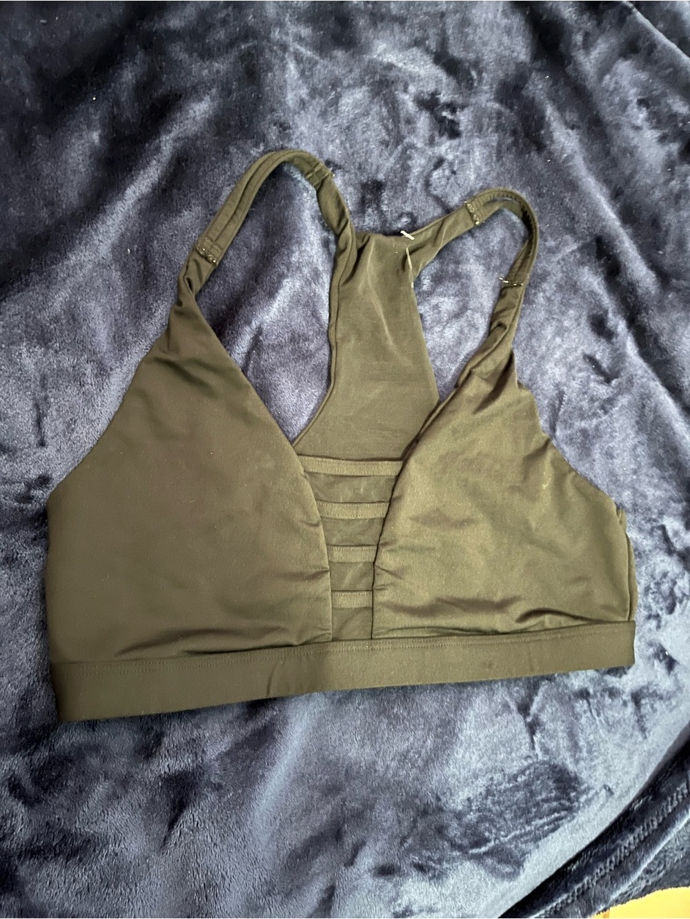 Black Strappy Racerback Bralette